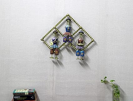 Handcrafted Metal 3 Mucisian Frame for Wall Decor