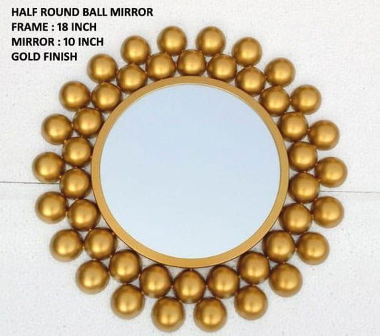 Handcrafted Metal Balls Mirror for Wall Decor - ArtyCraftz.com