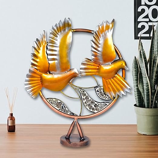 Handcrafted Metal Birds for Showpiece