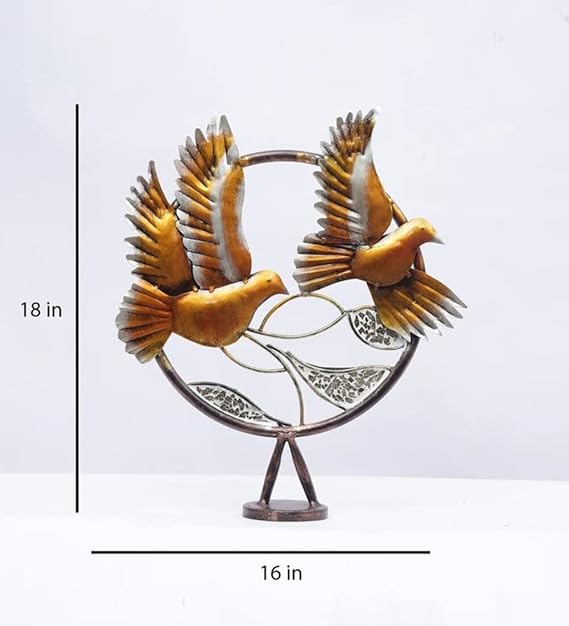 Handcrafted Metal Birds for Showpiece