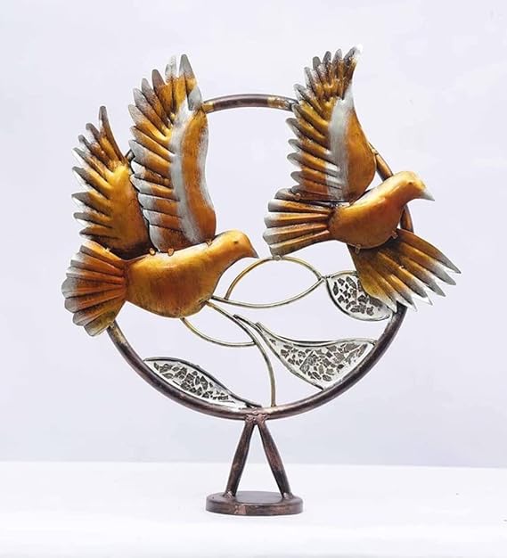 Handcrafted Metal Birds for Showpiece