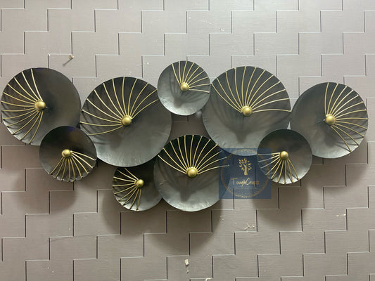 Handcrafted Metal Black Rounded Zara for Wall Decor - ArtyCraftz.com