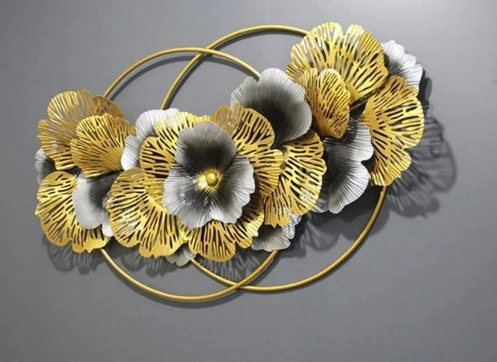 Handcrafted Metal Bloom Flower Wall Art