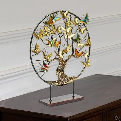 Handcrafted Metal Butterfly Tree for Showpiece