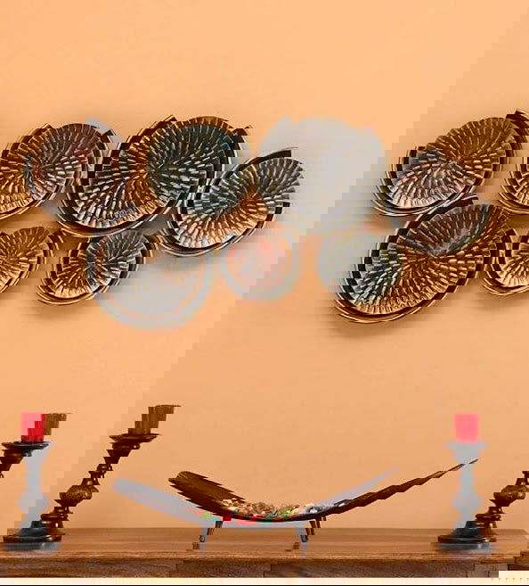 Handcrafted Metal Circles for Wall Decor 28*2*18 Inches - ArtyCraftz.com