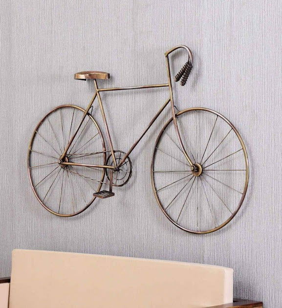 Handcrafted Metal Cycle Wall Art - ArtyCraftz.com