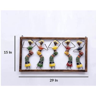 Handcrafted Metal Dancing Doll Wall Art