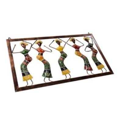 Handcrafted Metal Dancing Doll Wall Art