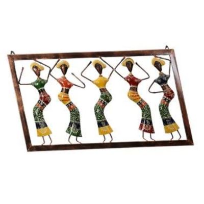 Handcrafted Metal Dancing Doll Wall Art