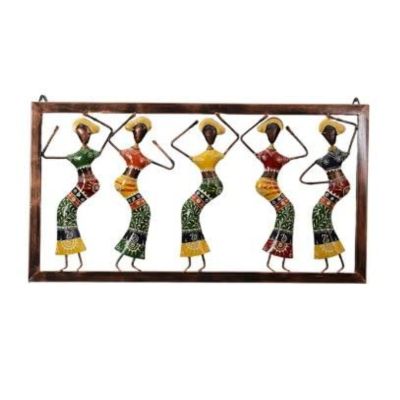 Handcrafted Metal Dancing Doll Wall Art