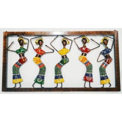 Handcrafted Metal Dancing Doll Wall Art