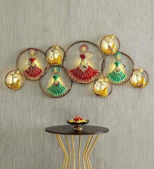 Handcrafted Metal Dancing Dolls Wall Art - ArtyCraftz.com