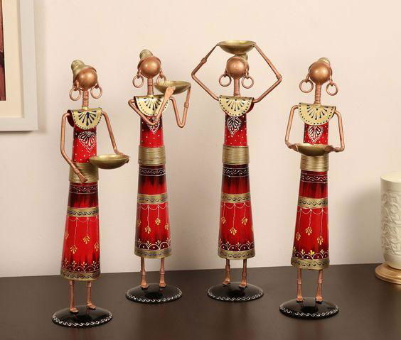 Handcrafted Metal Doll Set - ArtyCraftz.com