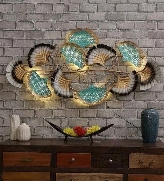 Handcrafted Metal European Zingo Leaf for Wall Decor - ArtyCraftz.com