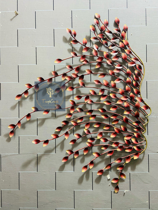 Handcrafted Metal Face Tree Art for Wall Decor