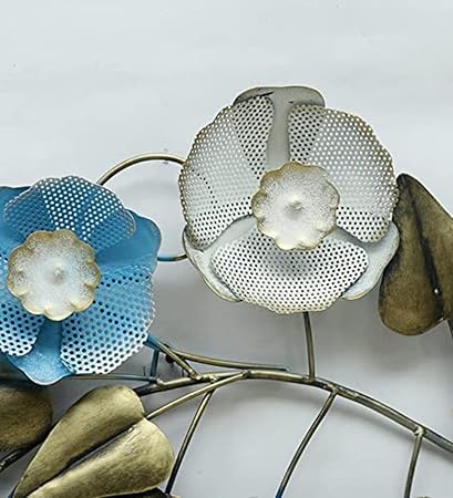 Handcrafted Metal Flower Wall Art 48*2.5*20 Inches