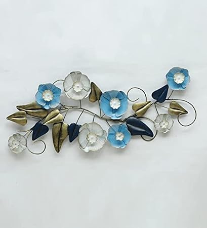 Handcrafted Metal Flower Wall Art 48*2.5*20 Inches