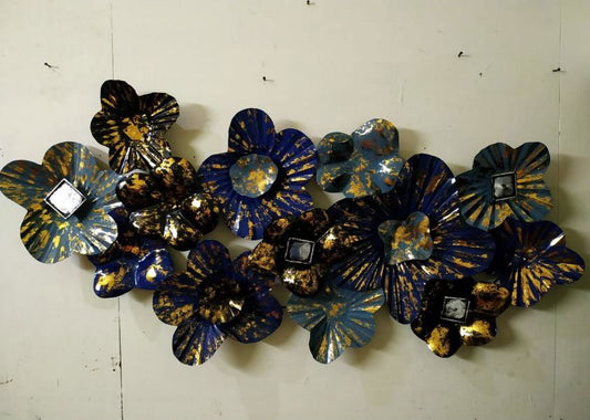 Handcrafted Metal Flowers Wall Art - ArtyCraftz.com