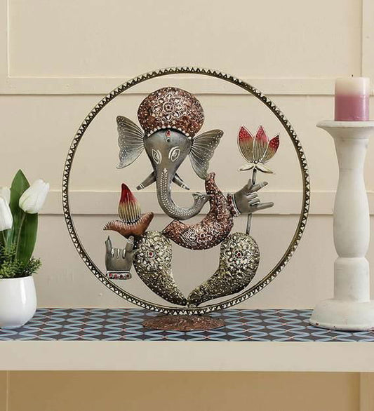 Handcrafted Metal Ganesha for Showpiece - ArtyCraftz.com
