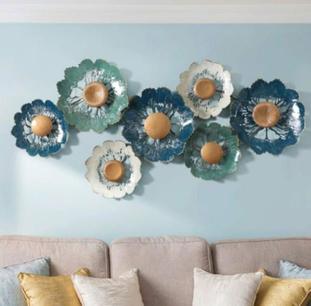 Handcrafted Metal Green etching Wall Decor - ArtyCraftz.com