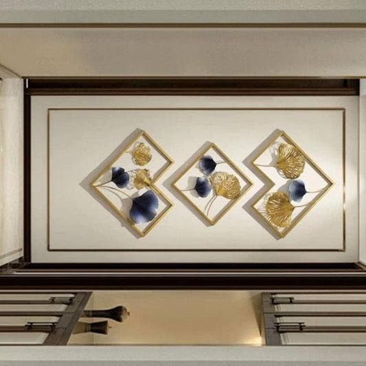 Handcrafted Metal Iris Frame Wall Art - ArtyCraftz.com