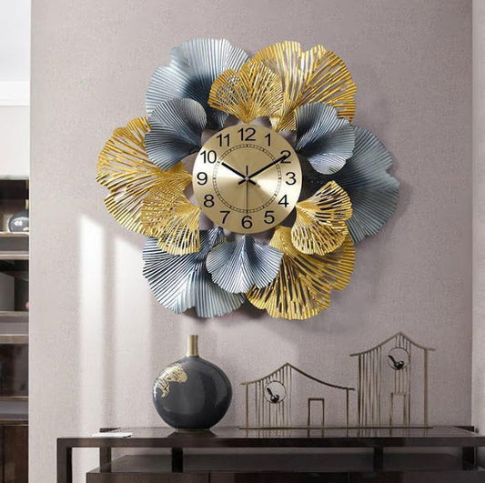 Handcrafted Metal Iris Time Wall Decor - ArtyCraftz.com