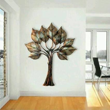 Handcrafted Metal Leaf Led Wall Art