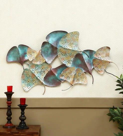 Handcrafted Metal Leaf Led Wall Decor - ArtyCraftz.com