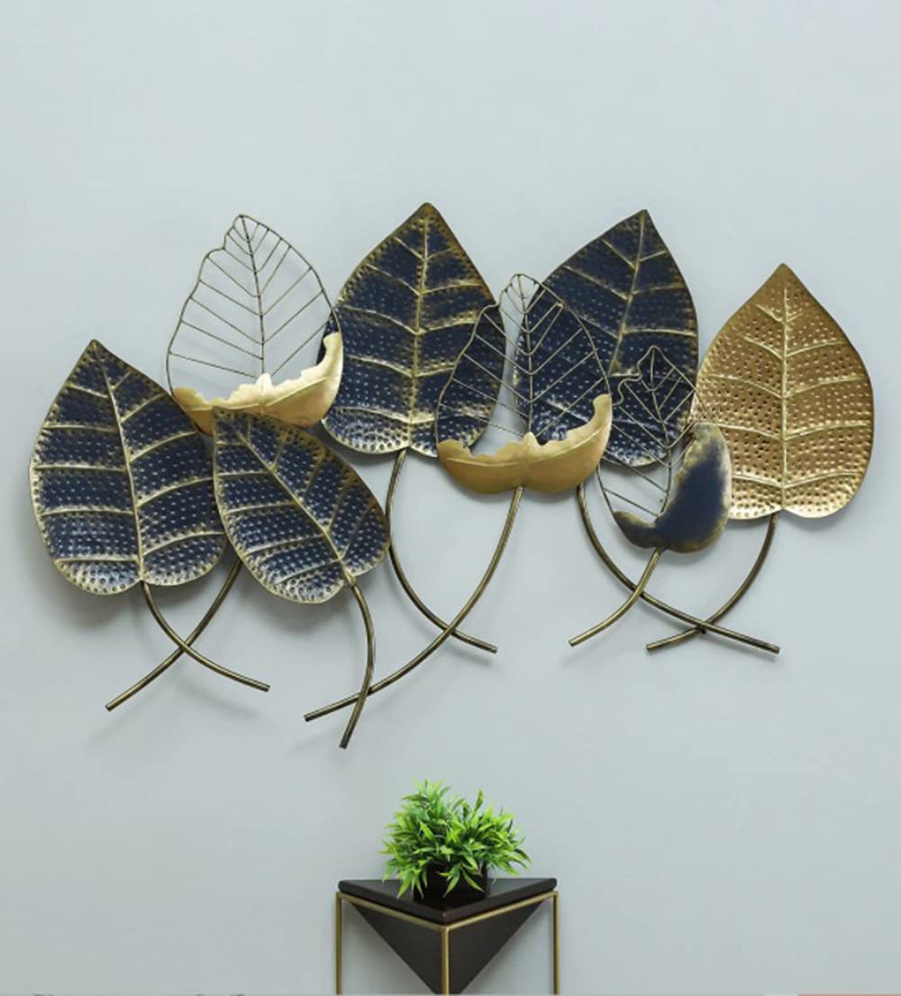 Handcrafted Metal Leaf Wall Art