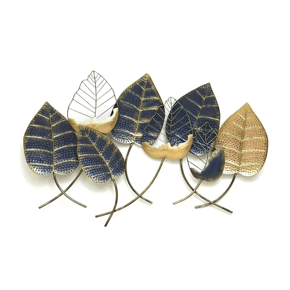 Handcrafted Metal Leaf Wall Art