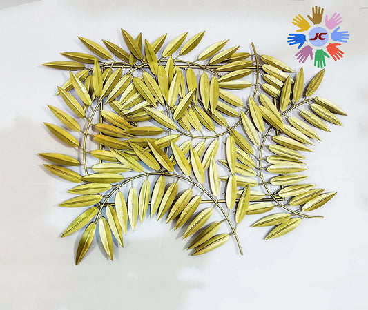 Handcrafted Metal Leaves Cluster Branches Wall Decor - ArtyCraftz.com