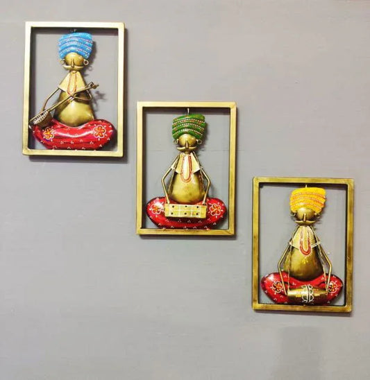 Handcrafted Metal Musician Frame Wall Decor - ArtyCraftz.com