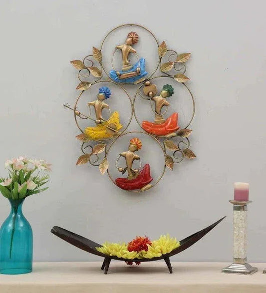 Handcrafted Metal Musicians Frame Wall Decor - ArtyCraftz.com