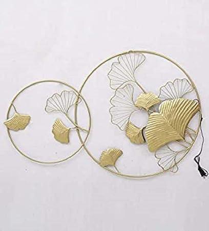 Handcrafted Metal Ring Zingo Leaf Wall Art - ArtyCraftz.com