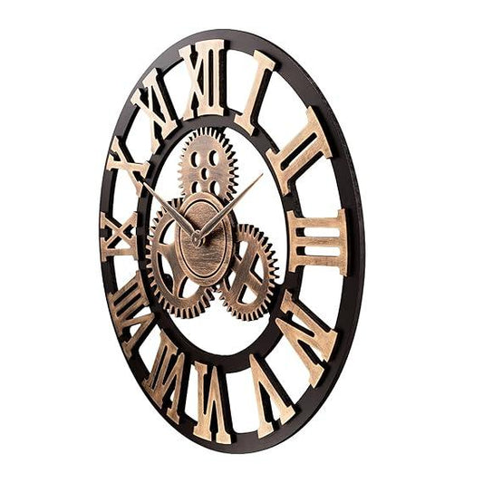 Handcrafted Metal Roman Wall Clock for Home Decor and Gifting 30 Inches