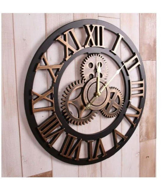 Handcrafted Metal Roman Wall Clock for Home Decor and Gifting 30 Inches - ArtyCraftz.com