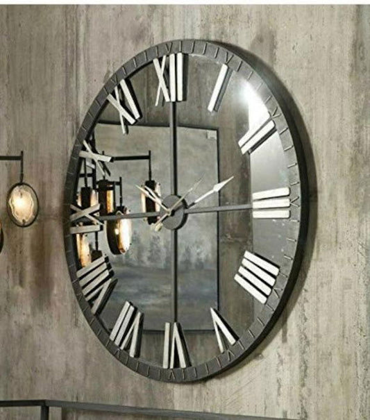 Handcrafted Metal Round Wall Clock for Home Decor and Gifting - ArtyCraftz.com