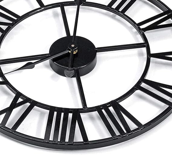 Handcrafted Metal Round Wall Clock for Home Decor and Gifting 36 Inches