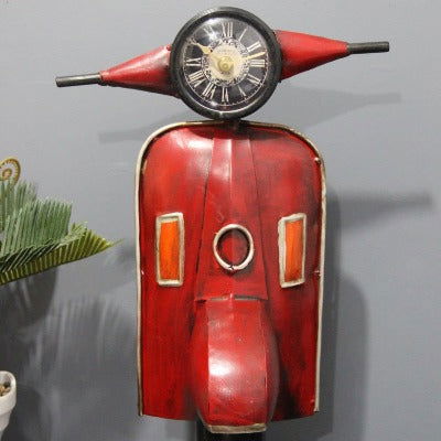 Handcrafted Metal Scooter Table Clock - ArtyCraftz.com