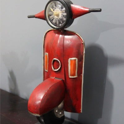 Handcrafted Metal Scooter Table Clock - ArtyCraftz.com