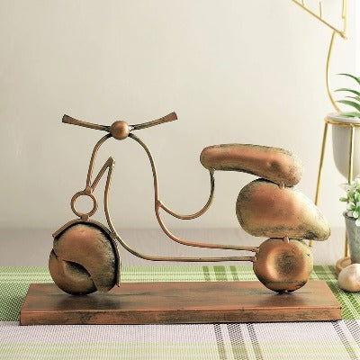 Handcrafted Metal Scooter for Showpiece - ArtyCraftz.com