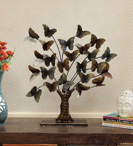 Handcrafted Metal Tree and Butterfly for Showpiece - ArtyCraftz.com