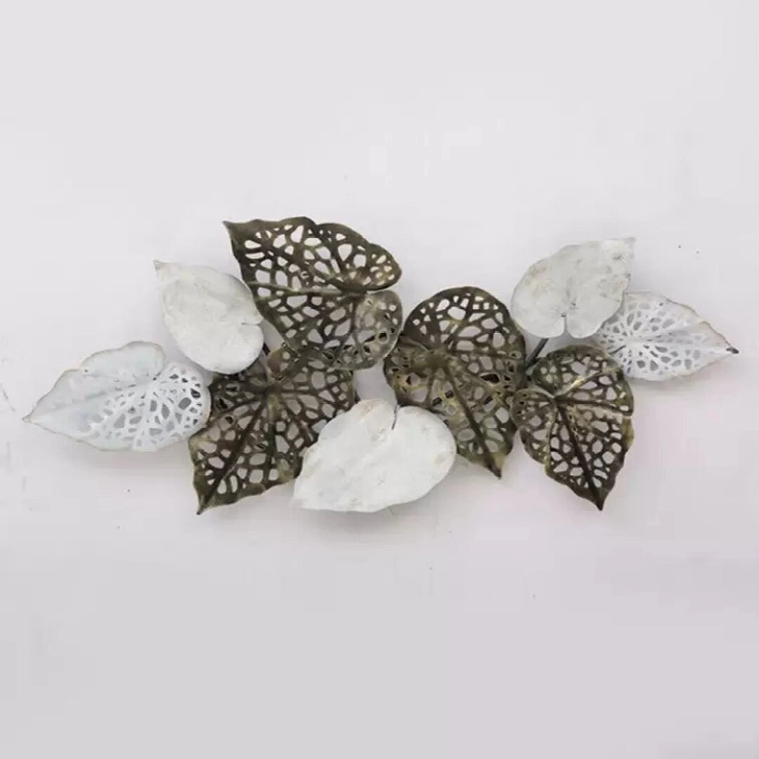 Handcrafted Metal leaves Pan Wall Art - ArtyCraftz.com