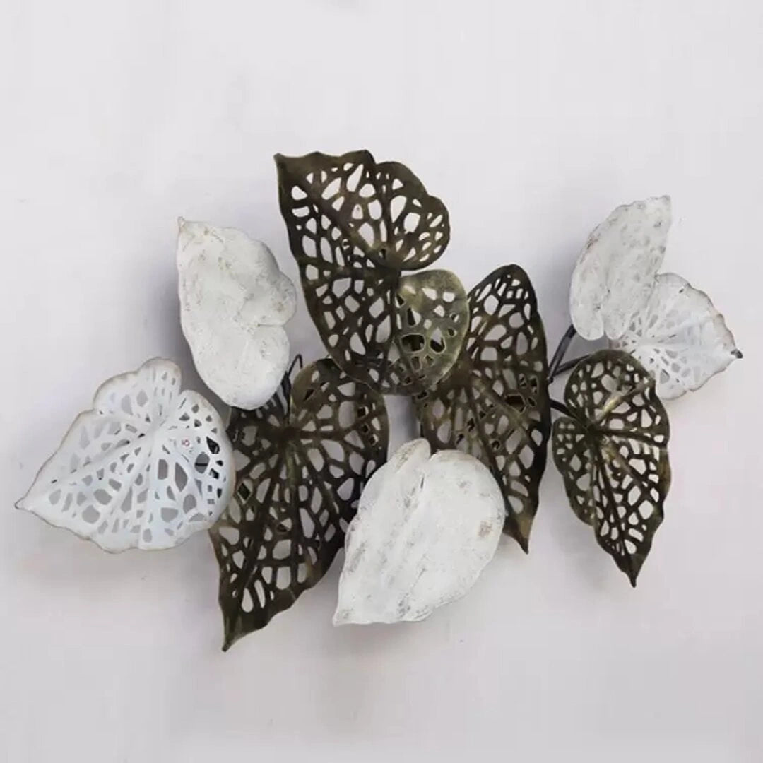 Handcrafted Metal leaves Pan Wall Art - ArtyCraftz.com