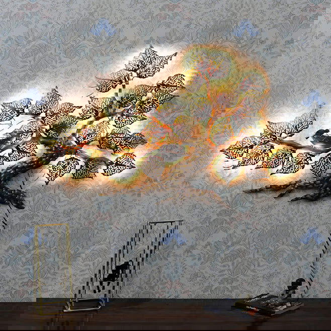 Handcrafted Metal nest Tree Wall Art - ArtyCraftz.com