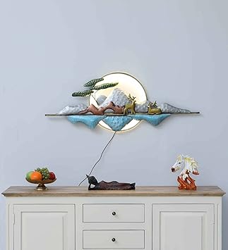 Handcrafted Moon Rock  Metal  Wall Art