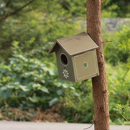 Handcrafted Pakshi Gruh- Wooden Bird House- Bird Art