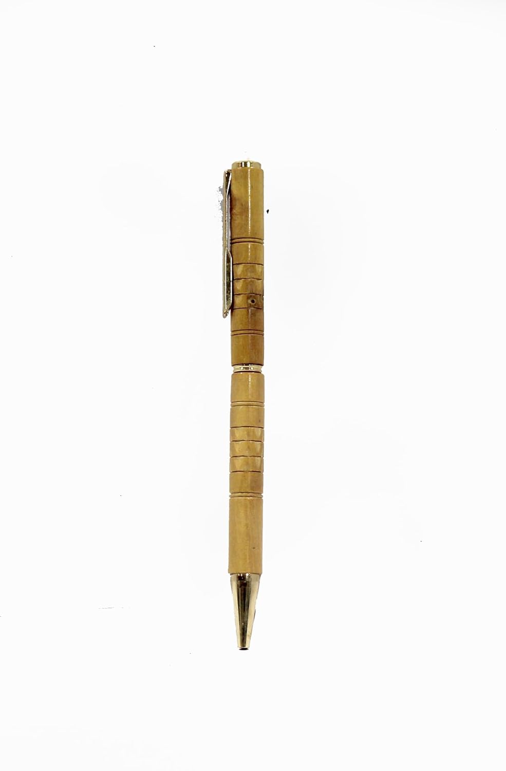 Handcrafted Sandalwood Ballpoint Pen with Brass Accents-ArtyCraftz.com