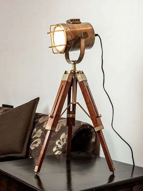 Handcrafted Steel and Wood Light for Home Decor - ArtyCraftz.com