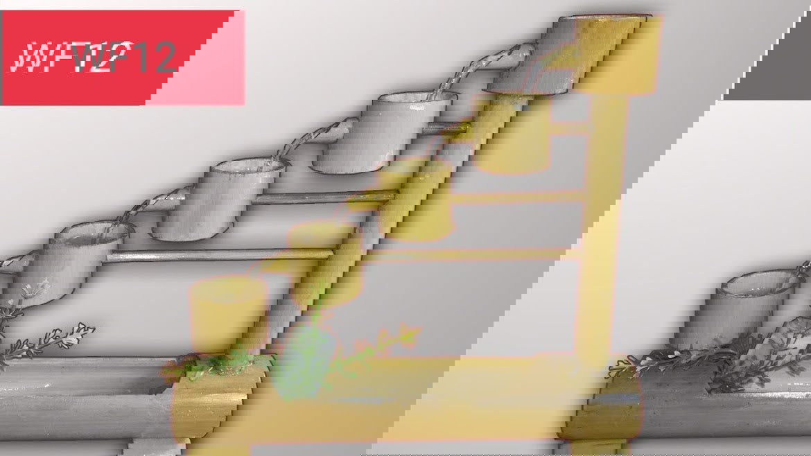 Handcrafted Tabletop 5 Cups Bamboo Fountain - ArtyCraftz.com